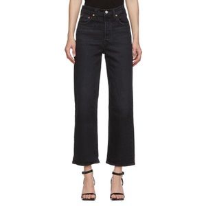 Levi’s Black Ribcage Straight Ankle Jeans